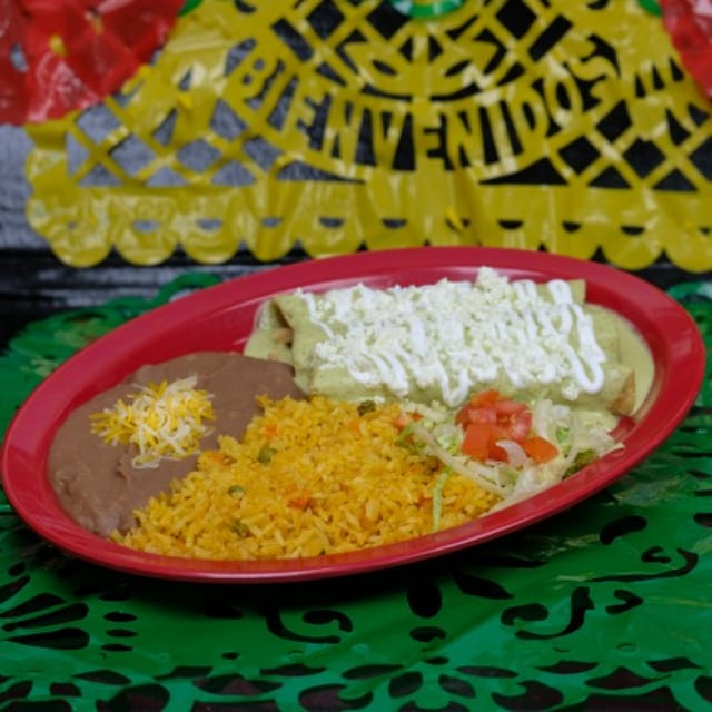 Enchiladas Plate.