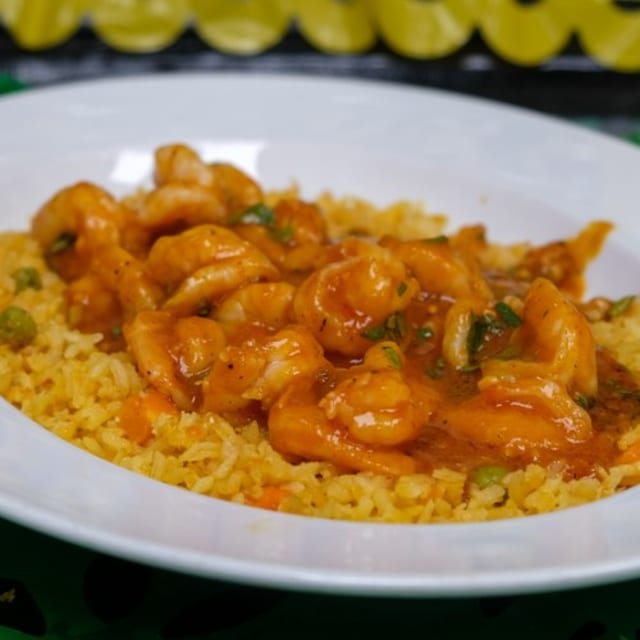 Camarones a La Diabla Plate.
