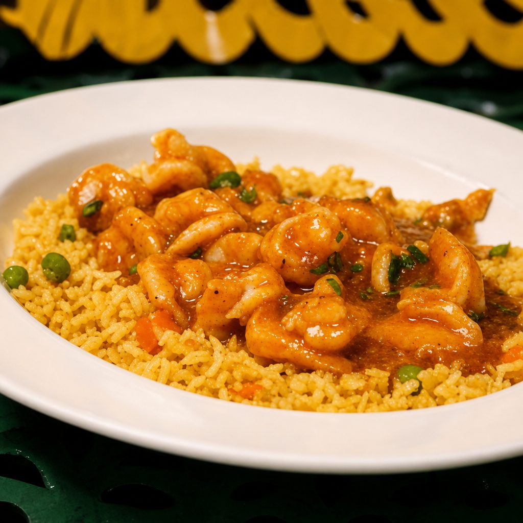 Camarones a La Diabla Plate.