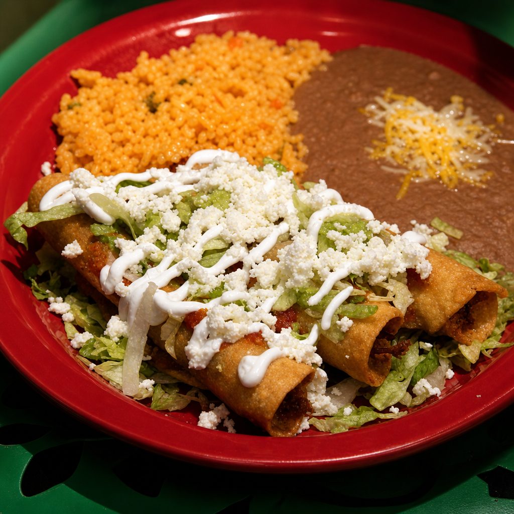 Flautas Plate.