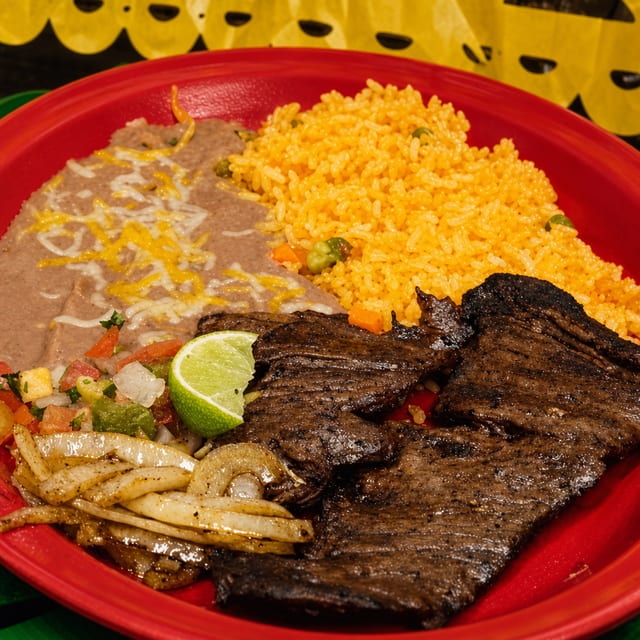 Carne Asada Plate.
